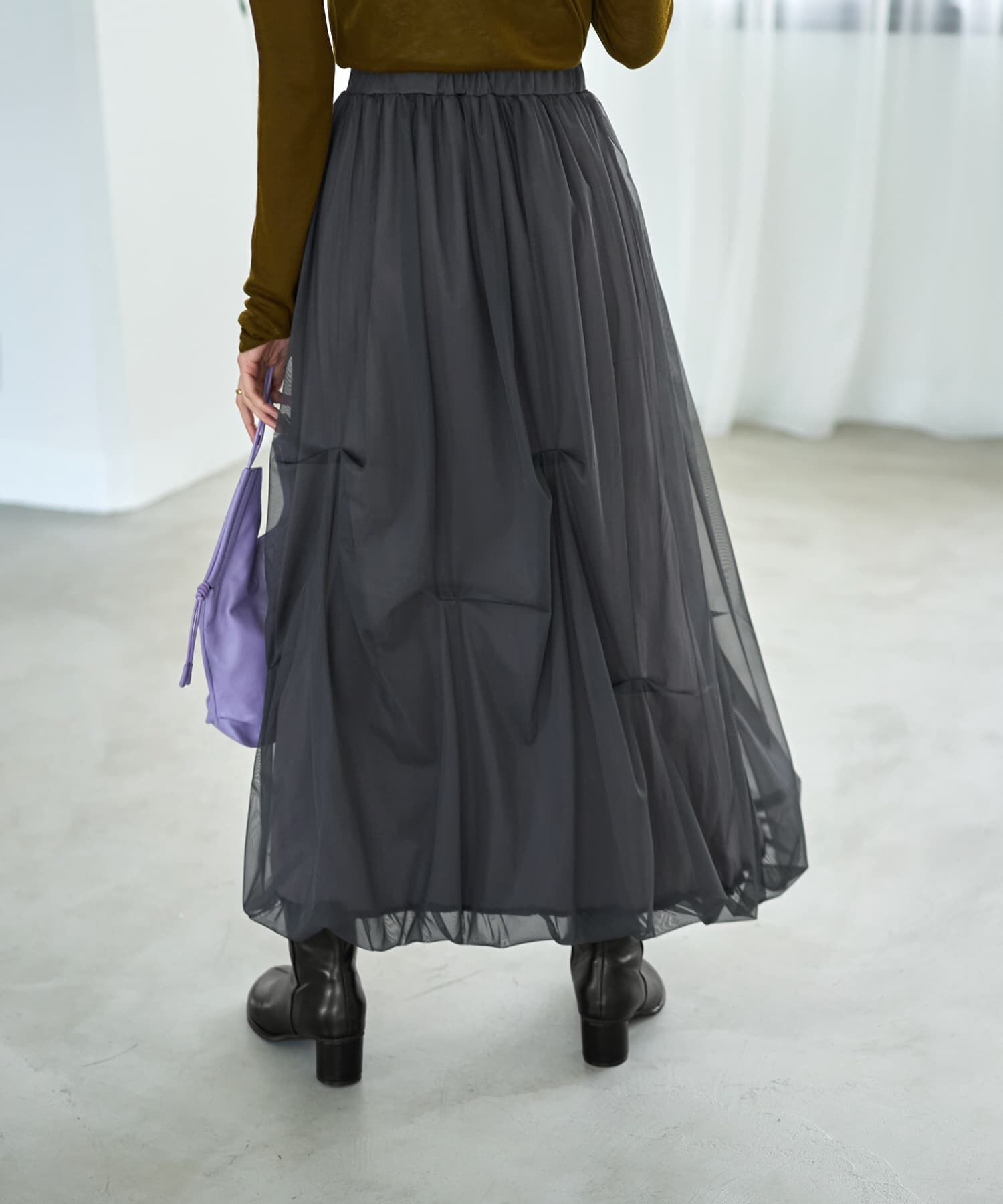 STYLE DELI「【LUXE】タックチュールバルーンスカート」|スカート|