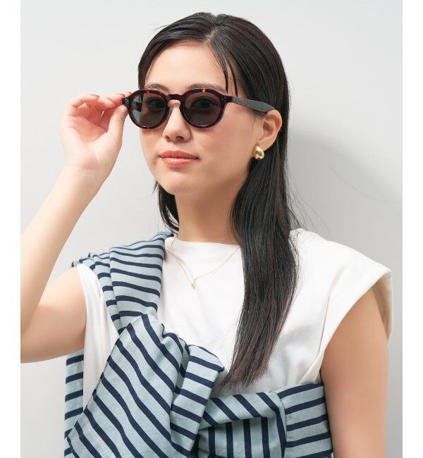  「ボストン型 クラウンパント サングラス (偏光機能搭載) Zoff | YURIE OUTDOOR EDITION」|サングラス|