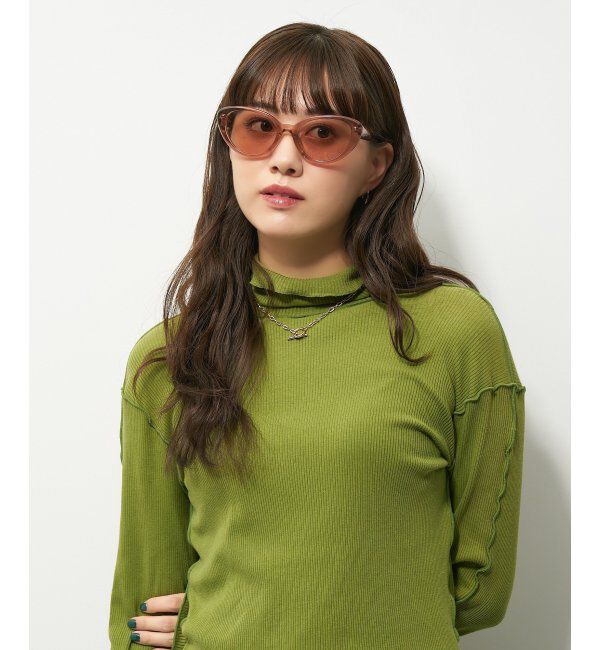  「Zoff｜サングラス｜フォックス型 キャッツアイ｜紫外線対策 UVカット」|サングラス|