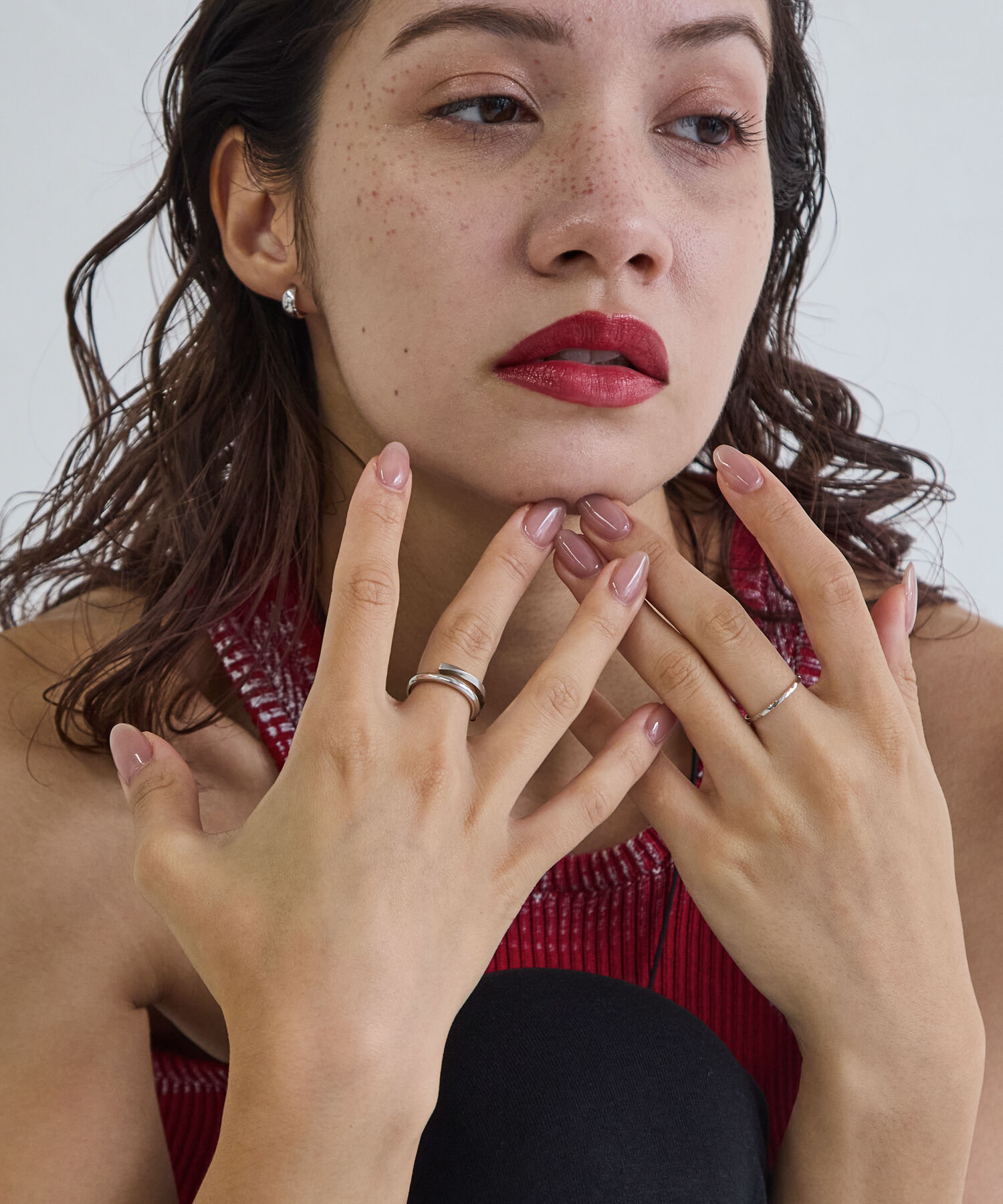 JUPITER「【K10WG】スリムリング/シルバー」|リング|