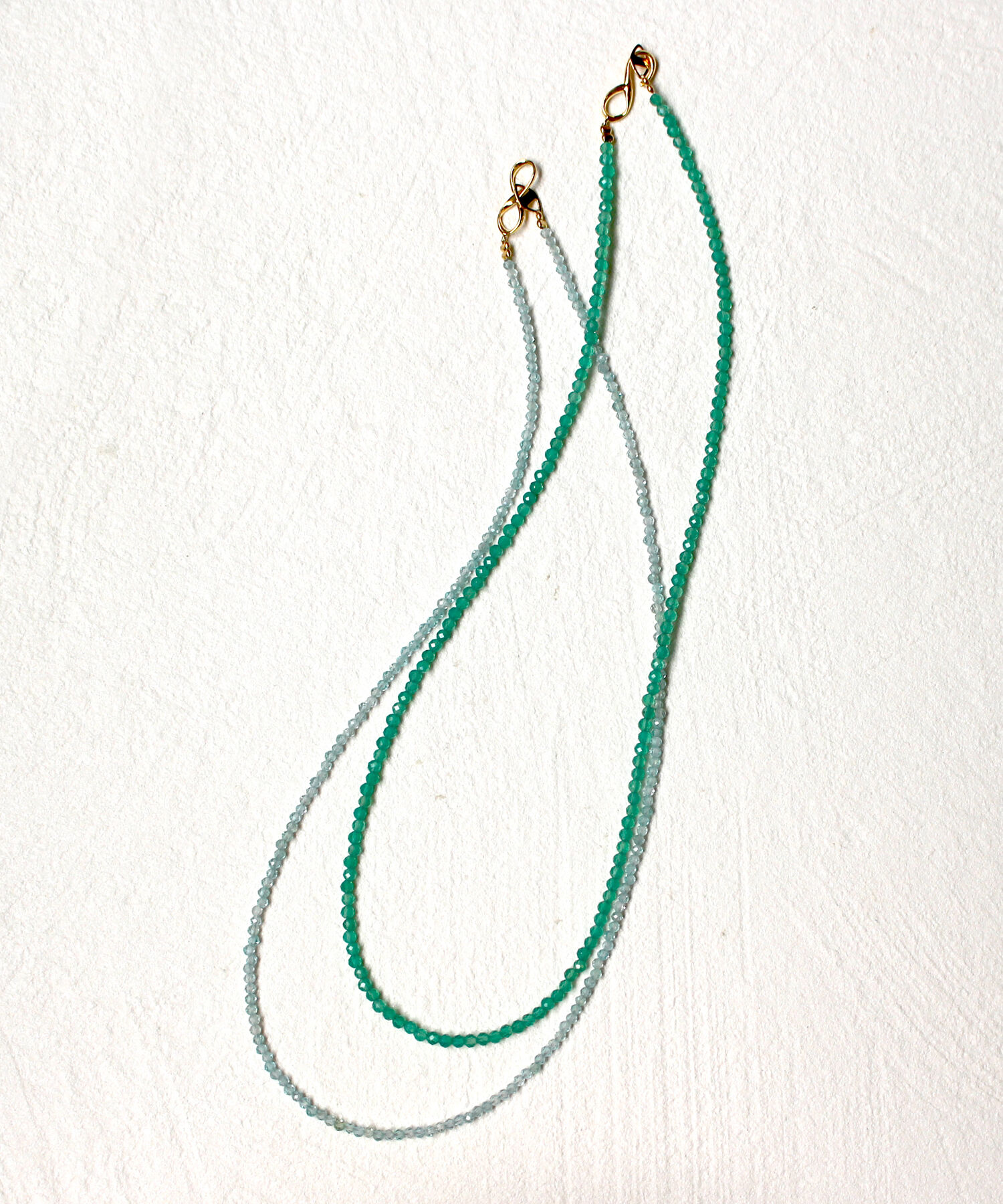 JUPITER「天然石ビーズネックレス/金属アレルギー対応/ニッケルフリー　アパタイト」|ネックレス|