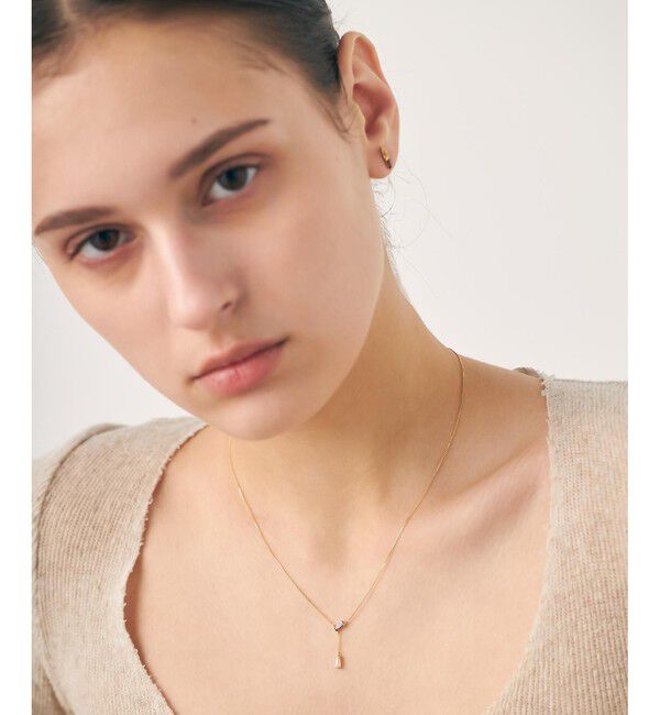 ete「[レクラン] K18YG アイオライト/レモンクォーツ ネックレス」|ネックレス|