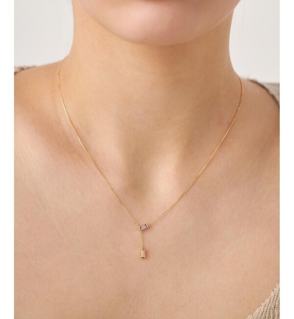 ete「[レクラン] K18YG アイオライト/レモンクォーツ ネックレス」|ネックレス|