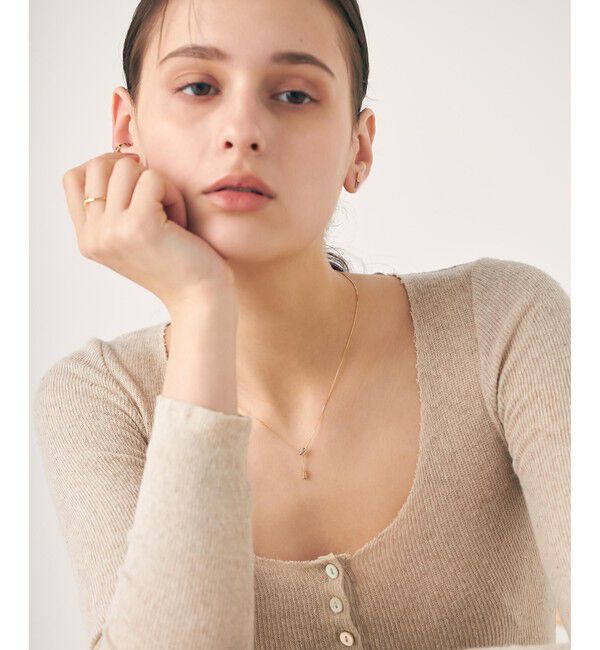 ete「[レクラン] K18YG アイオライト/レモンクォーツ ネックレス」|ネックレス|