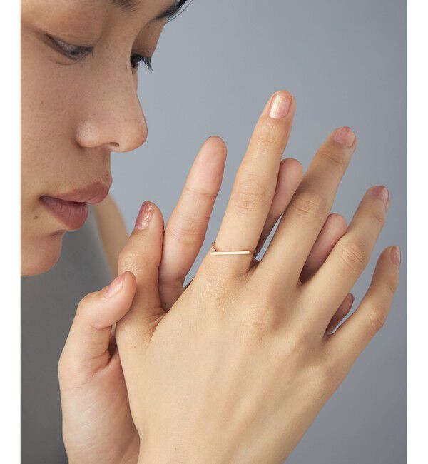 Jouete「[レイヤー] K10YG リング バー」|リング|