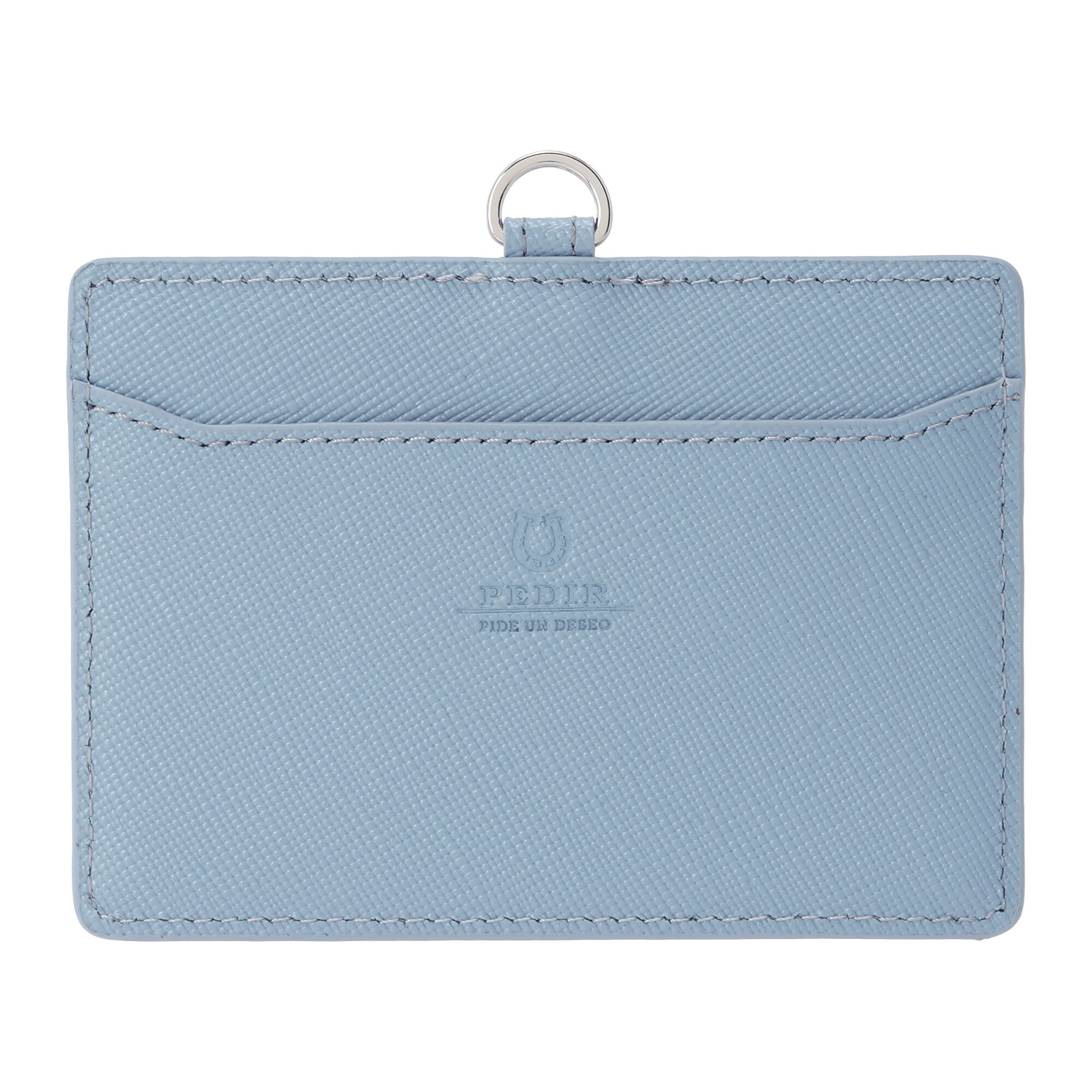 PEDIR「PEDIR(ペディール) リール付IDケース プリズム」|定期入れ|ｽﾓｰｷｰﾌﾞﾙｰ