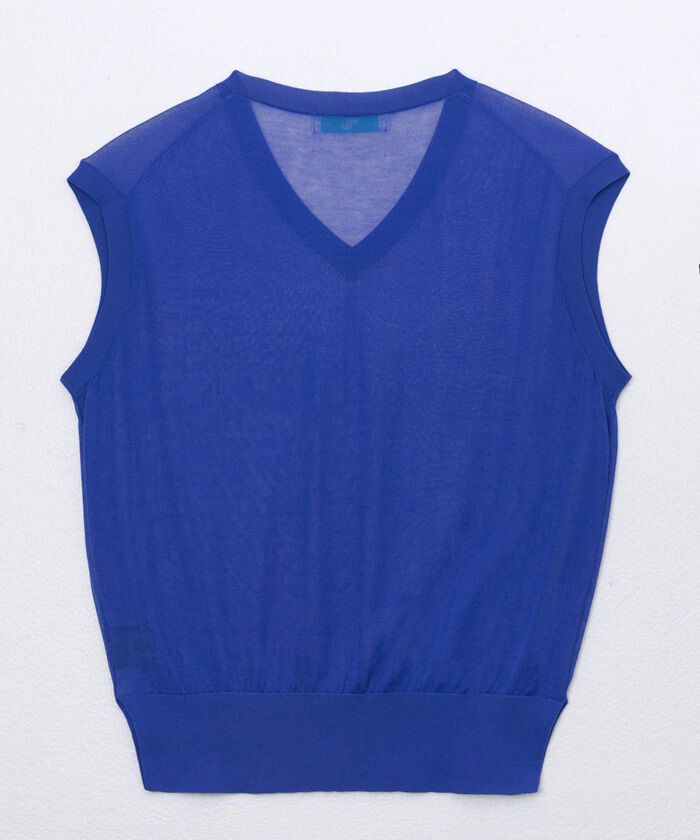 BACKYARD FAMILY「MIND マインド シアーベスト ベスト 通販 チョッキ レイヤード 重ね着 透け感 Vネック」|その他|