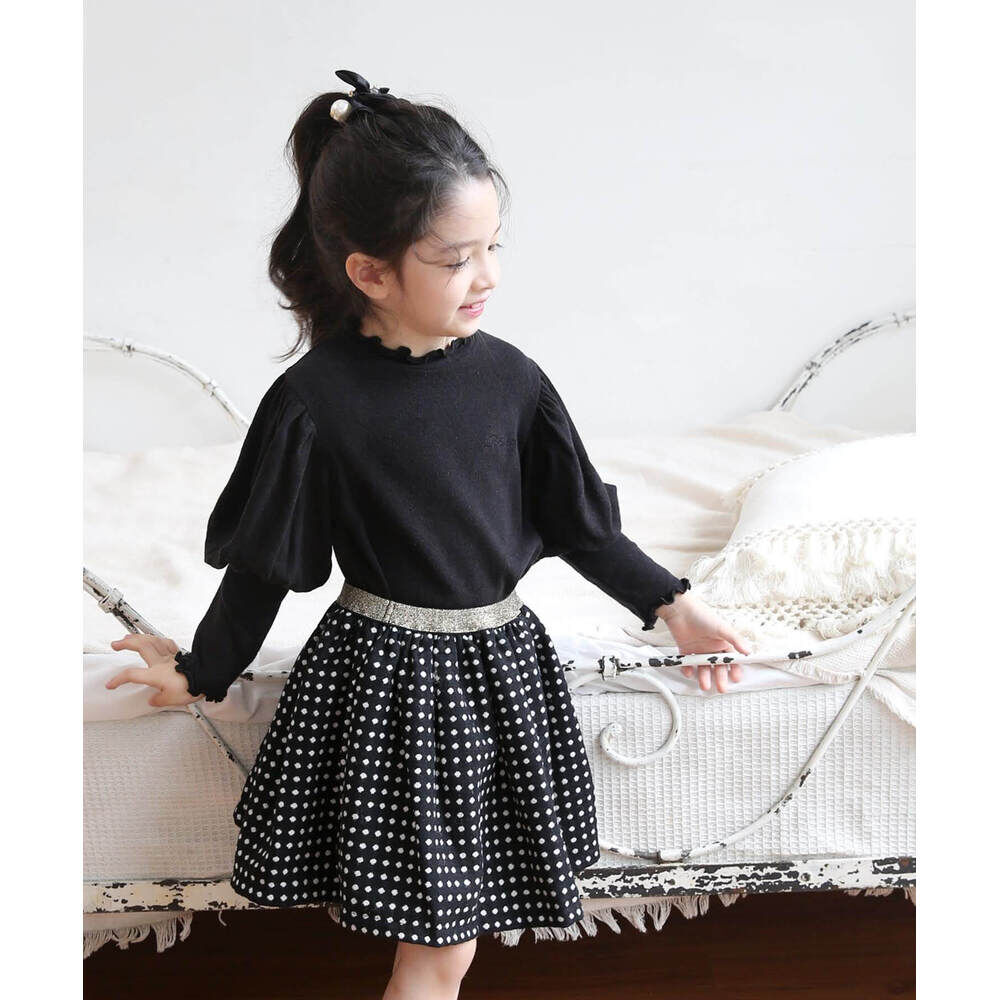 BACKYARD FAMILY「女の子 キッズ 長袖 Tシャツ 通販 ロンT 53012202 長袖Tシャツ カットソー フリル」|その他|ブラック1