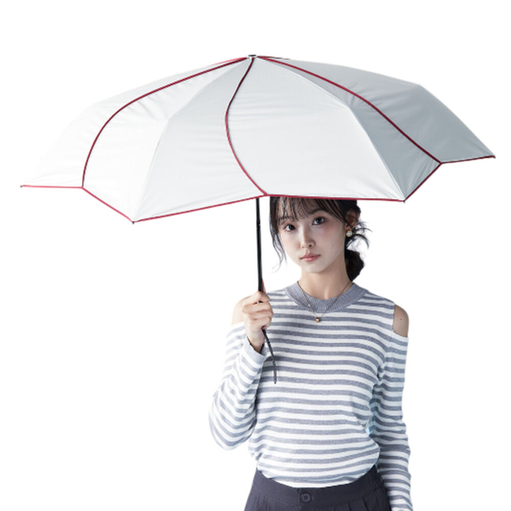 BACKYARD FAMILY「KIZAWA 日傘 折りたたみ 通販 キザワ MEX55HB063PI 折りたたみ傘」|傘|ホワイト1