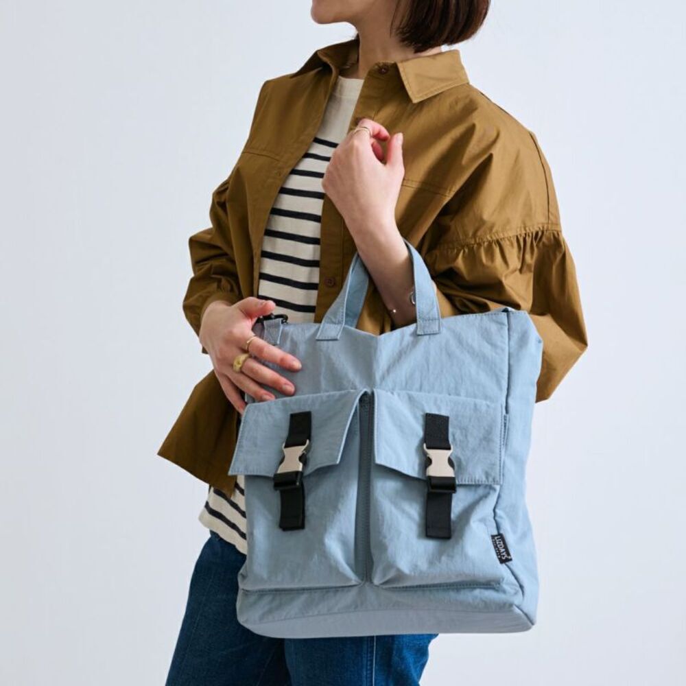 BACKYARD FAMILY「リズデイズ ショルダーバッグ 通販 lizdays トートバッグ Kacchirin」|トートバッグ|ブルー1