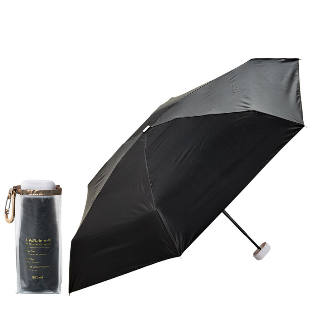 BACKYARD FAMILY「日傘 折りたたみ 通販 KIZAWA キザワ 折りたたみ傘 折りたたみ日傘 折り畳み傘 傘 かさ」|傘|ブラック1