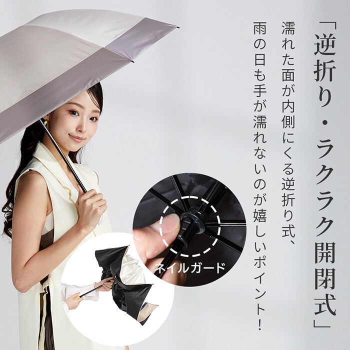 BACKYARD FAMILY「逆さ傘 折りたたみ 通販 KIZAWA キザワ 逆さま傘 逆さ折りたたみ傘 折りたたみ傘 傘 かさ」|傘|