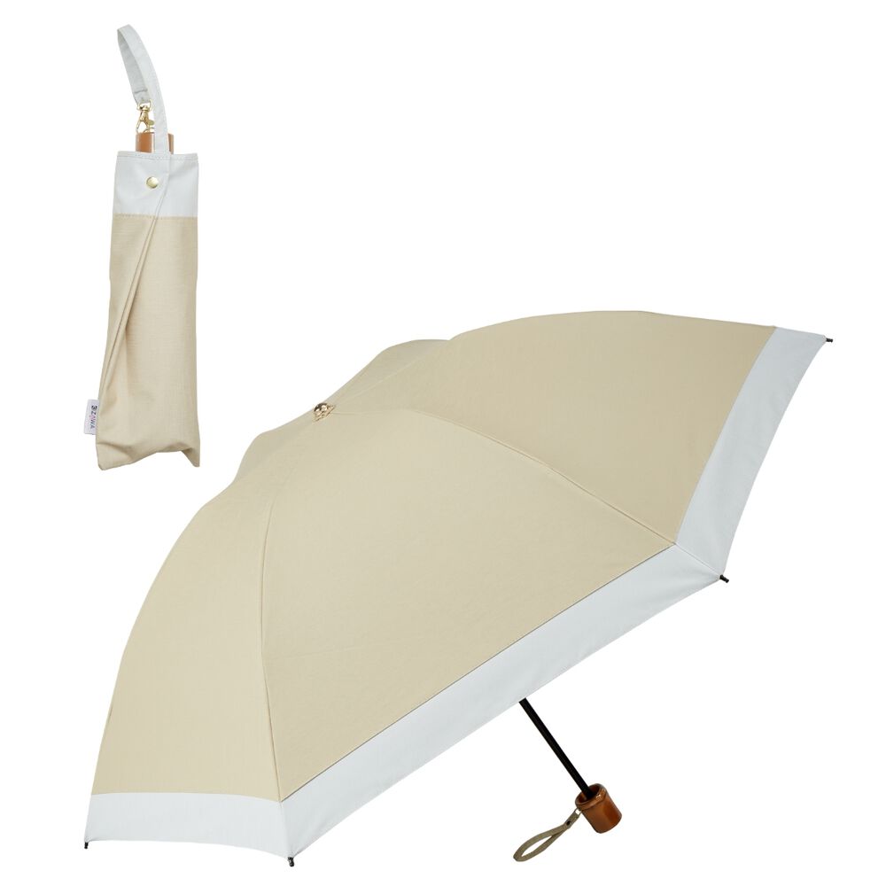 BACKYARD FAMILY「逆さ傘 折りたたみ 通販 KIZAWA キザワ 逆さま傘 逆さ折りたたみ傘 折りたたみ傘 傘 かさ」|傘|ベージュ1