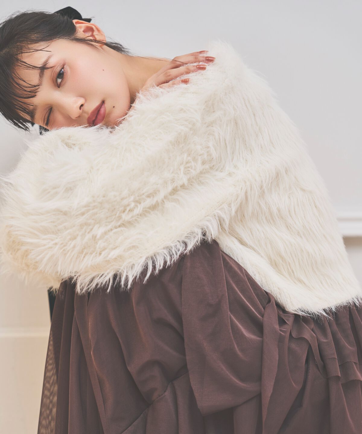 アンドクチュール「チュールティアードスカート」|フレア|