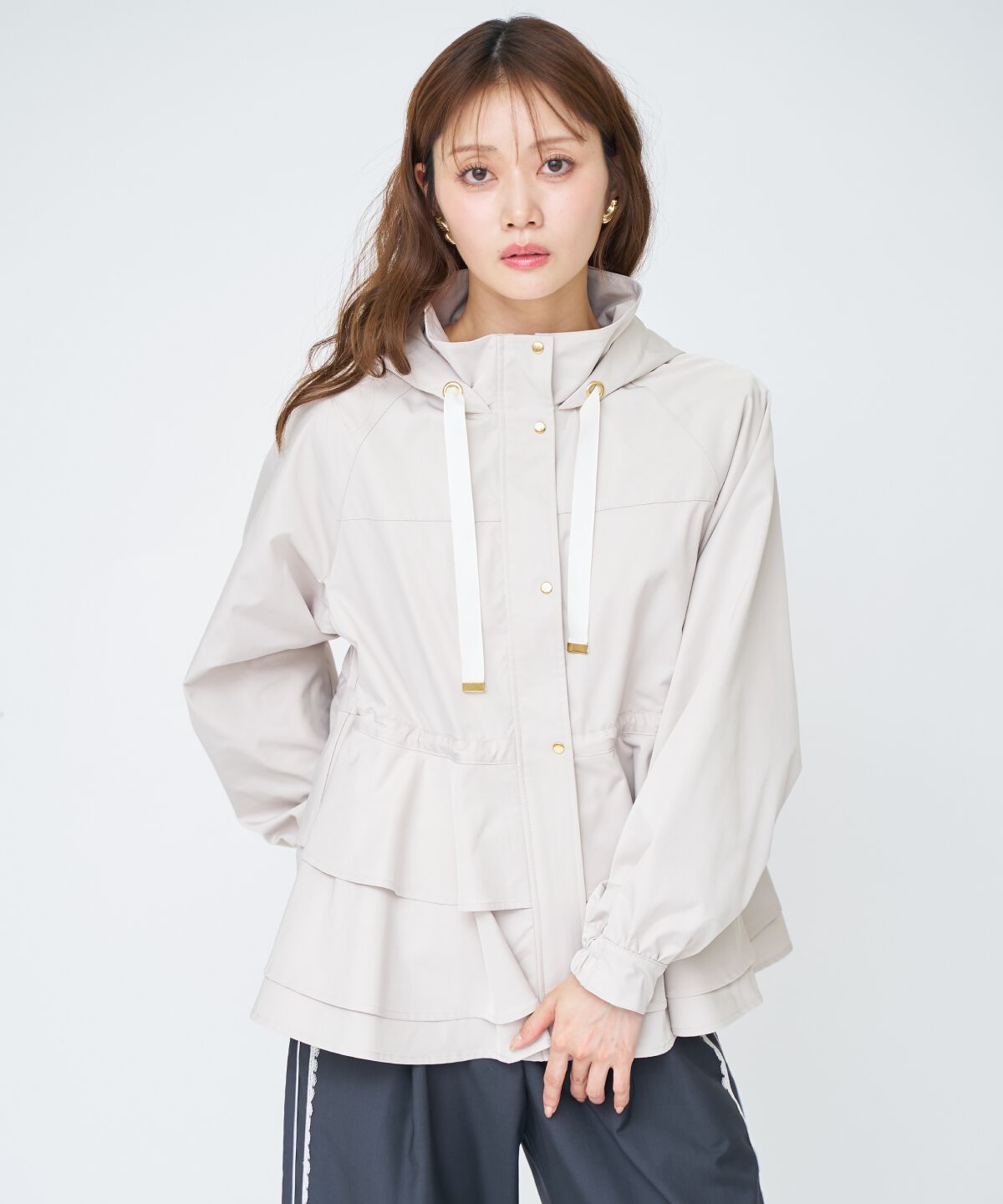 アンドクチュール「ペプラムマウンテンパーカー」|アウトドア|