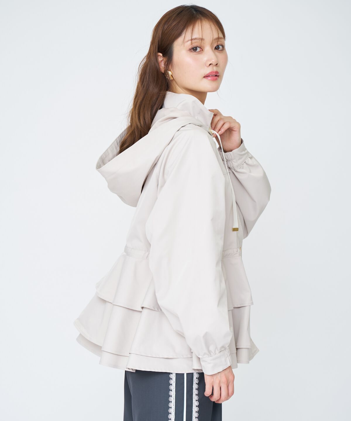 アンドクチュール「ペプラムマウンテンパーカー」|アウトドア|