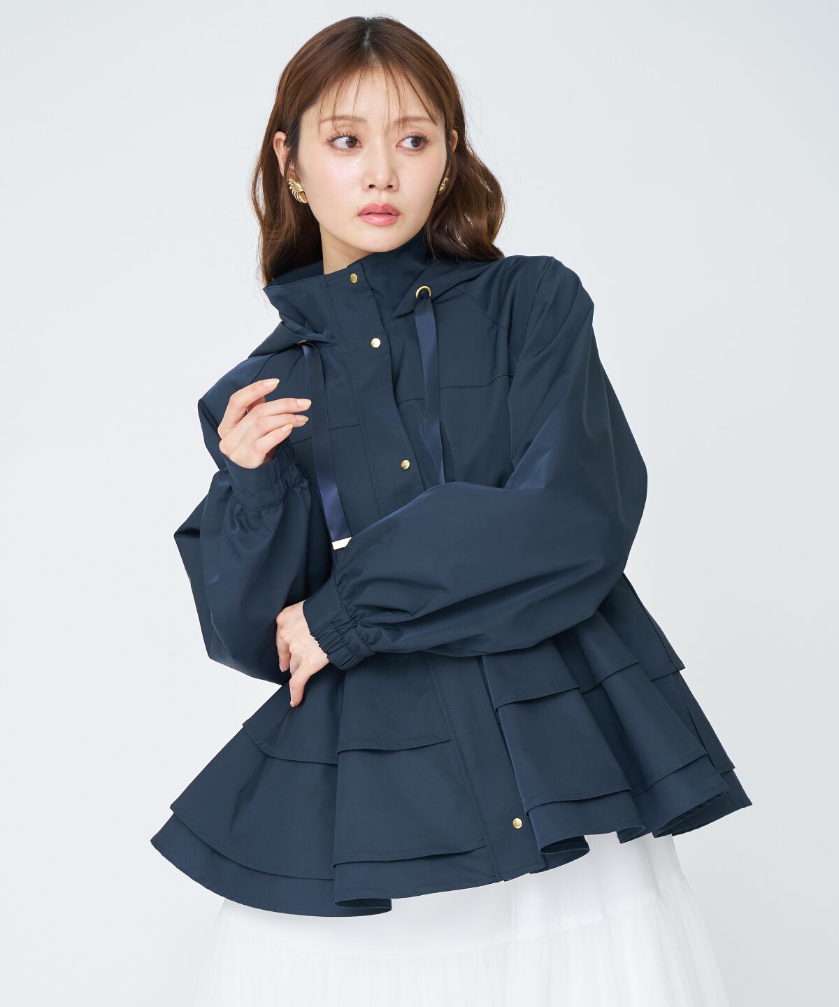 アンドクチュール「ペプラムマウンテンパーカー」|アウトドア|