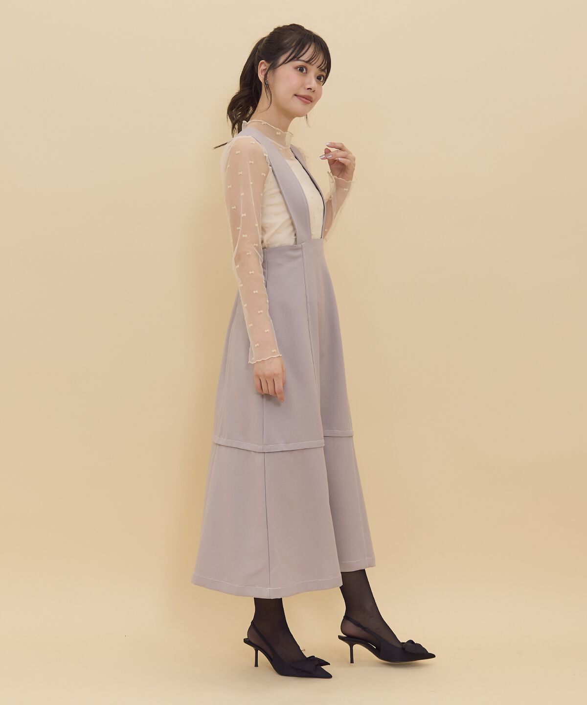 REDYAZEL「2wayレングスウーリッシュジャンパースカート」|ジャンパースカート|