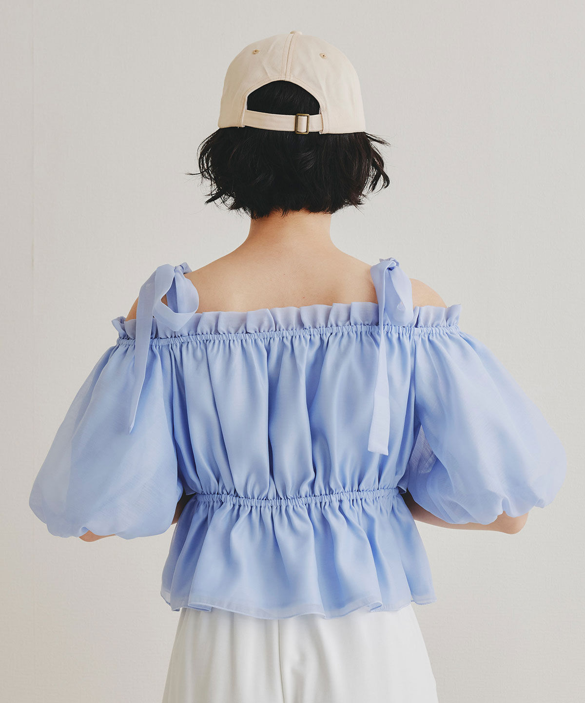 REDYAZEL「ショルダーリボンフリルオフショルブラウス」|シャツ・ブラウス|