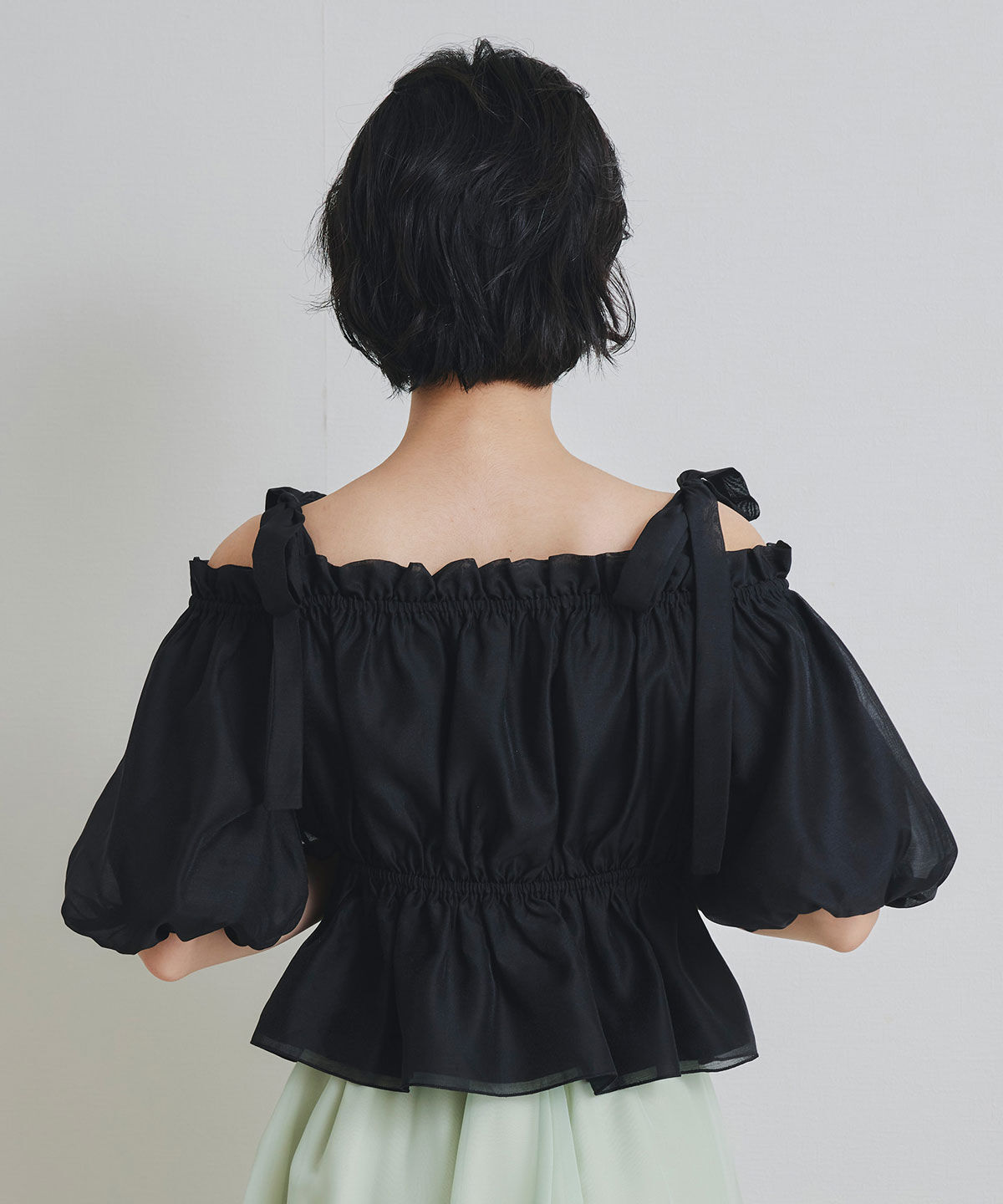 REDYAZEL「ショルダーリボンフリルオフショルブラウス」|シャツ・ブラウス|