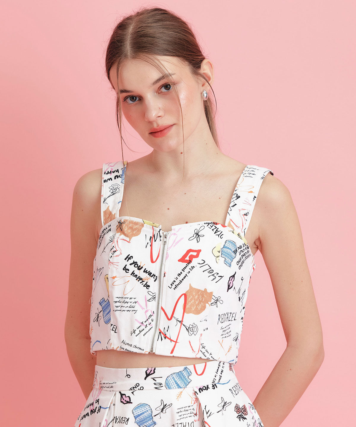 REDYAZEL「LoveArt ショートビスチェ」|その他|ホワイト