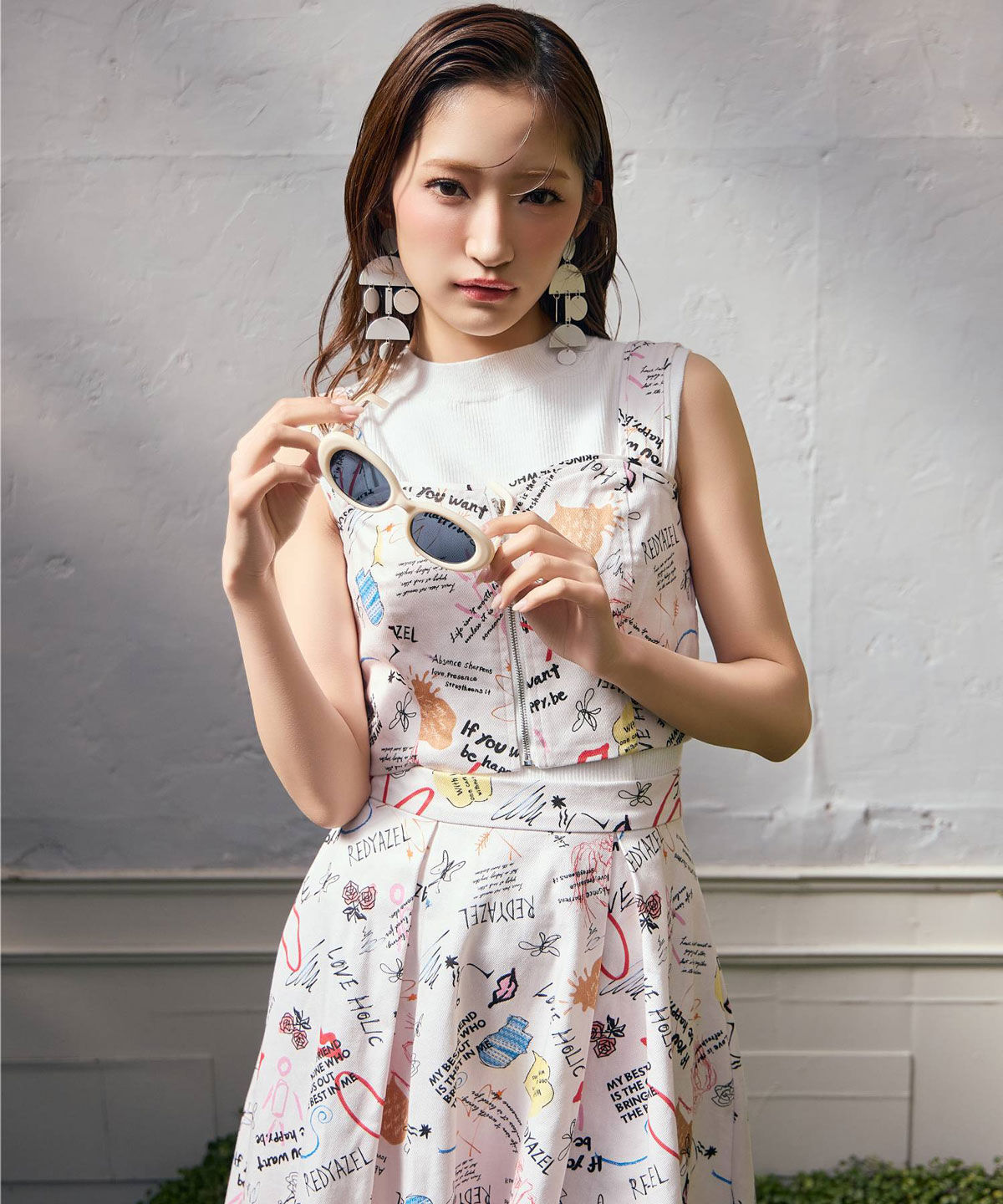 REDYAZEL「LoveArt ショートビスチェ」|その他|ピンク