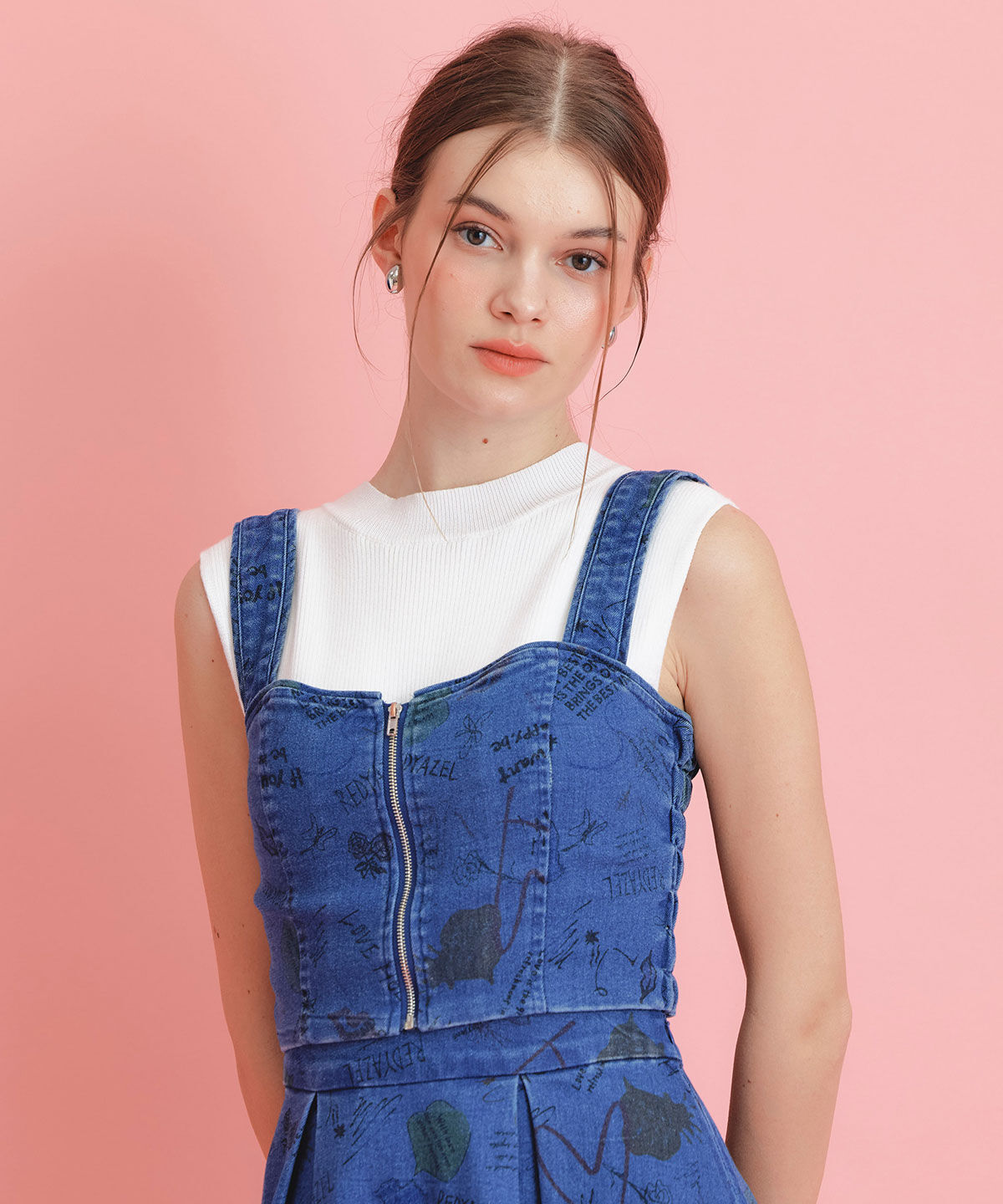 REDYAZEL「LoveArt ショートビスチェ」|その他|ネイビー