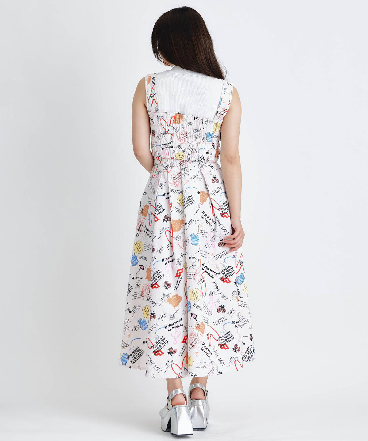 REDYAZEL「LoveArt ロングフレアスカート」|フレア|