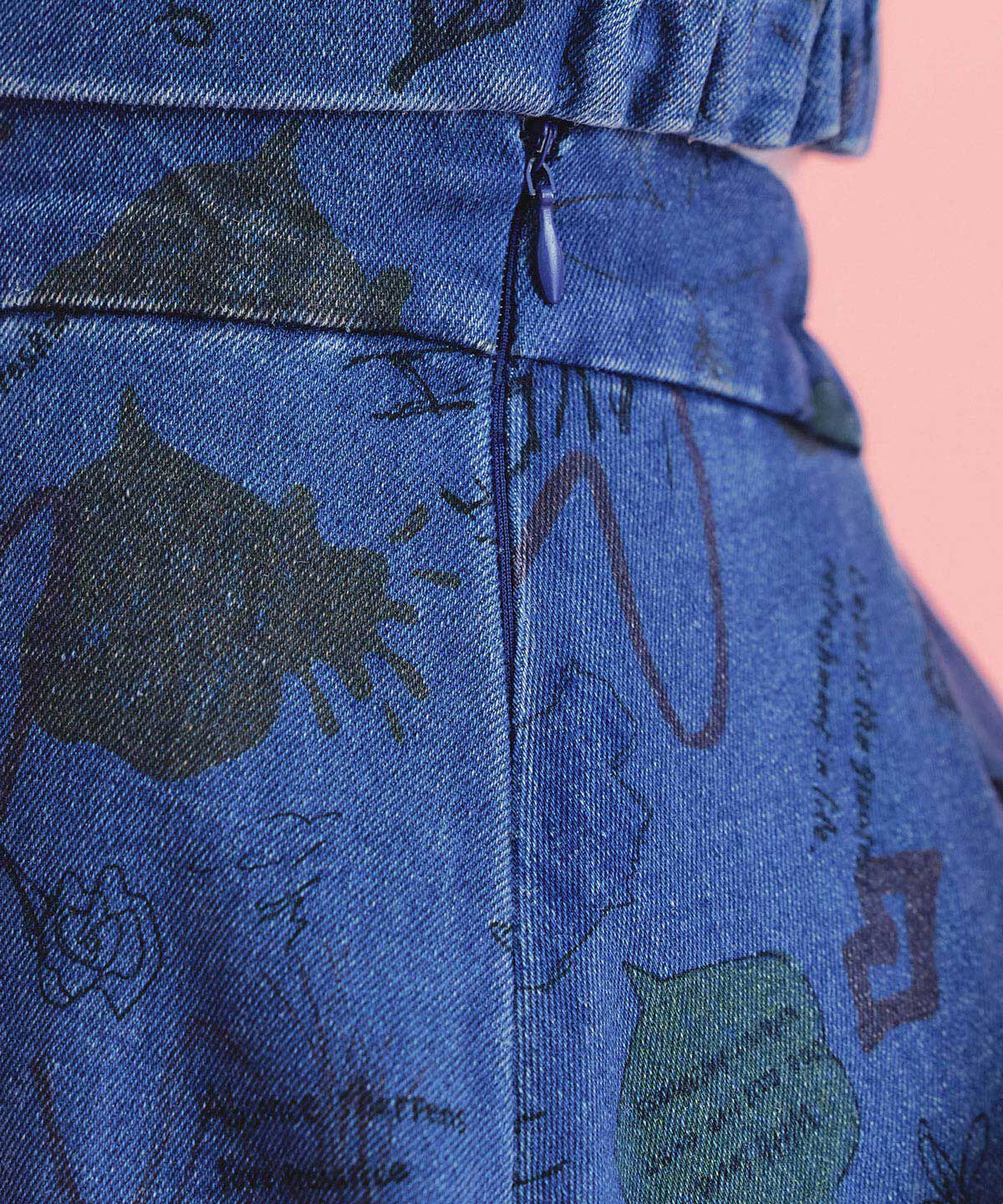 REDYAZEL「LoveArt ロングフレアスカート」|フレア|