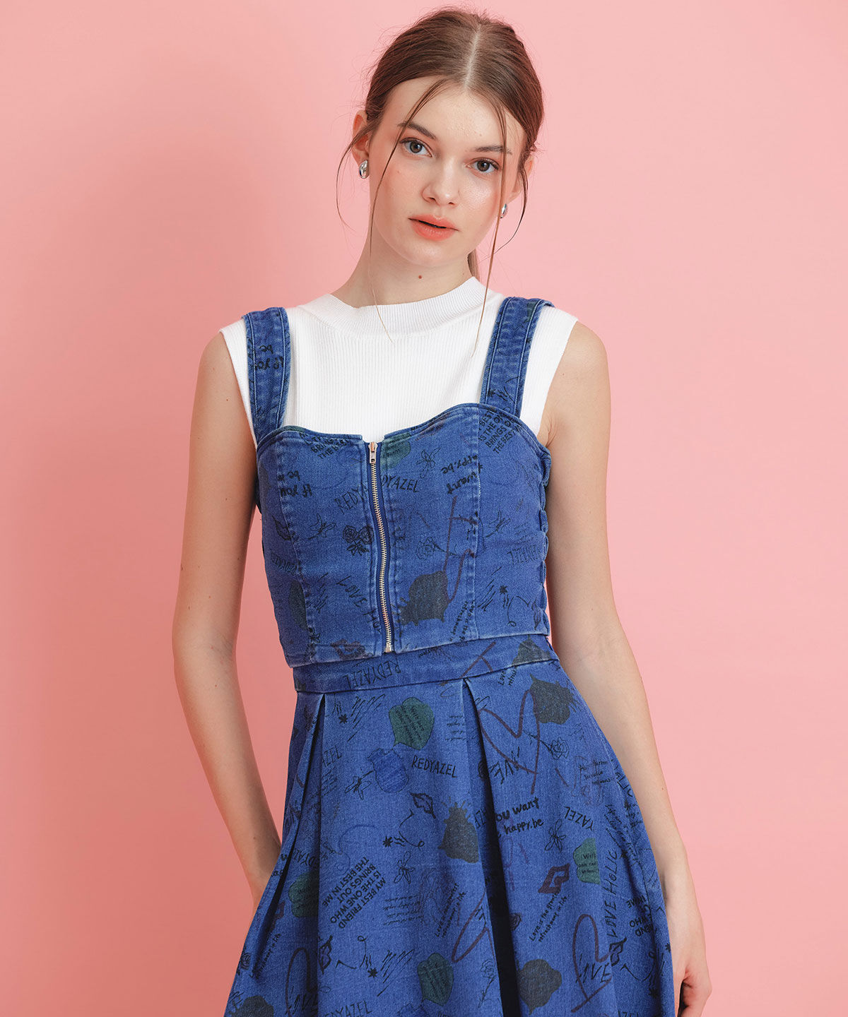 REDYAZEL「LoveArt ロングフレアスカート」|フレア|