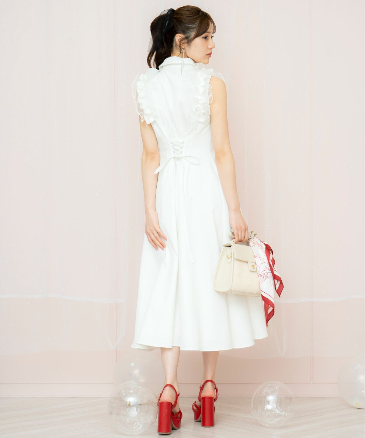 WILLSELECTION「チュールフリルワンピース」|ワンピース|