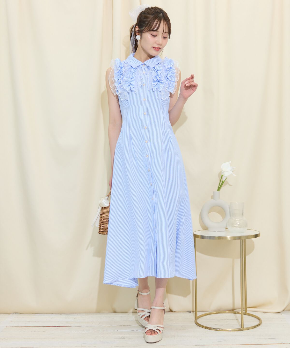 WILLSELECTION「チュールフリルワンピース」|ワンピース|