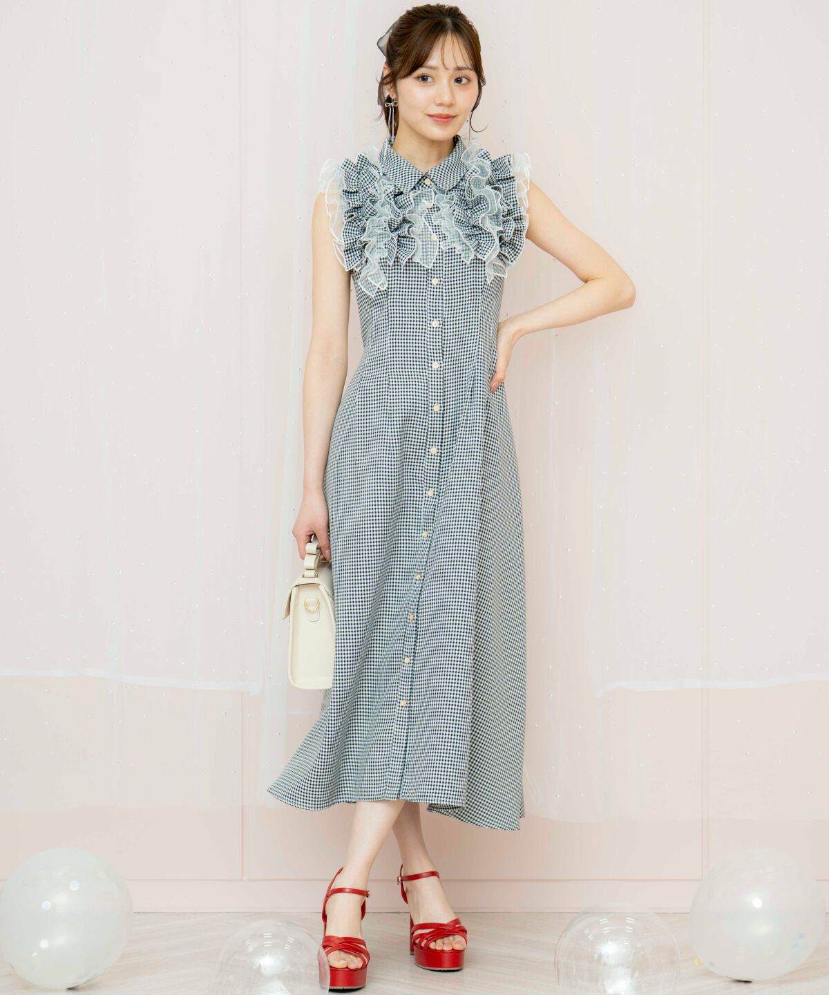 WILLSELECTION「チュールフリルワンピース」|ワンピース|