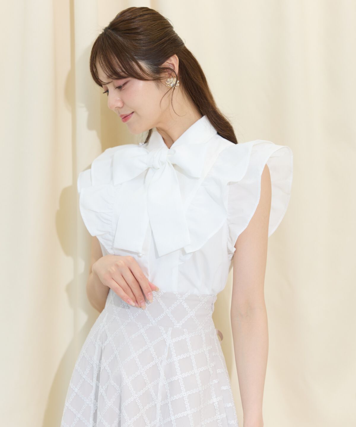 WILLSELECTION「ボリュームフリルボウタイブラウス」|シャツ・ブラウス|