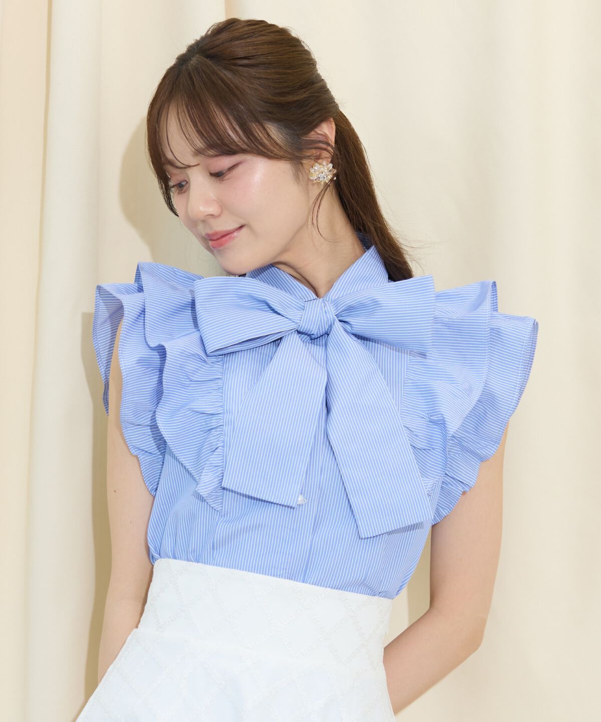 WILLSELECTION「ボリュームフリルボウタイブラウス」|シャツ・ブラウス|