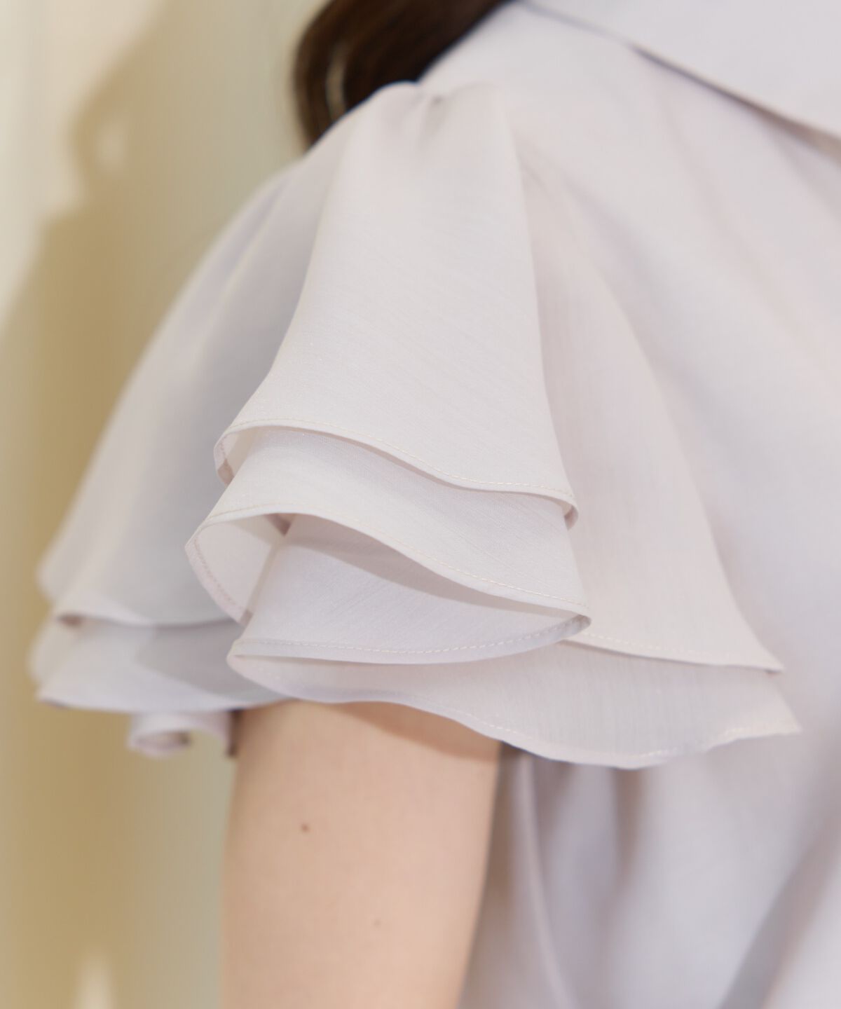 WILLSELECTION「フレアスリーブリボンタイブラウス」|シャツ・ブラウス|