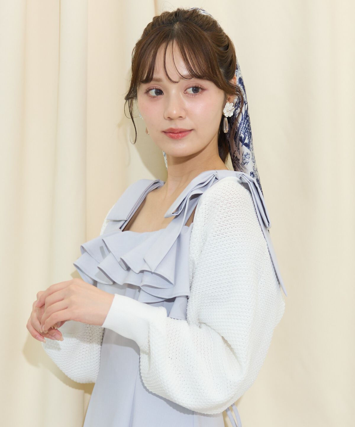 WILLSELECTION「ショート丈柄編みボレロ」|カーディガン|