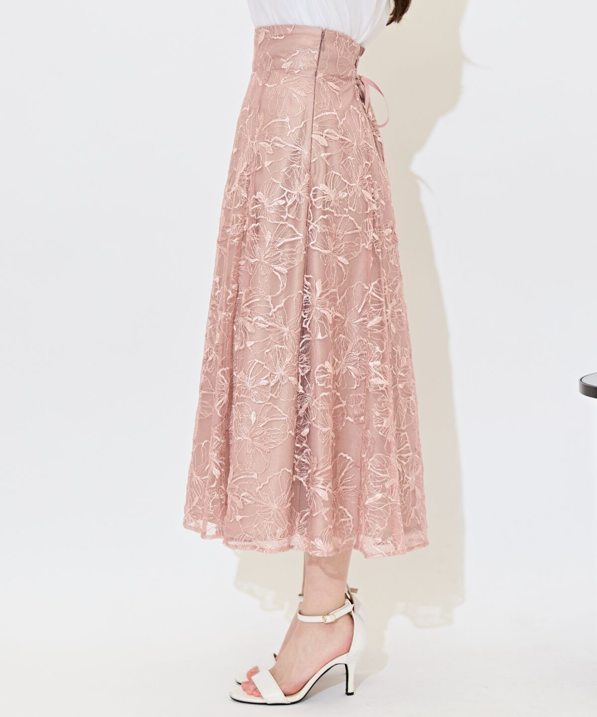 WILLSELECTION「フラワーチュールフレアスカート」|フレア|