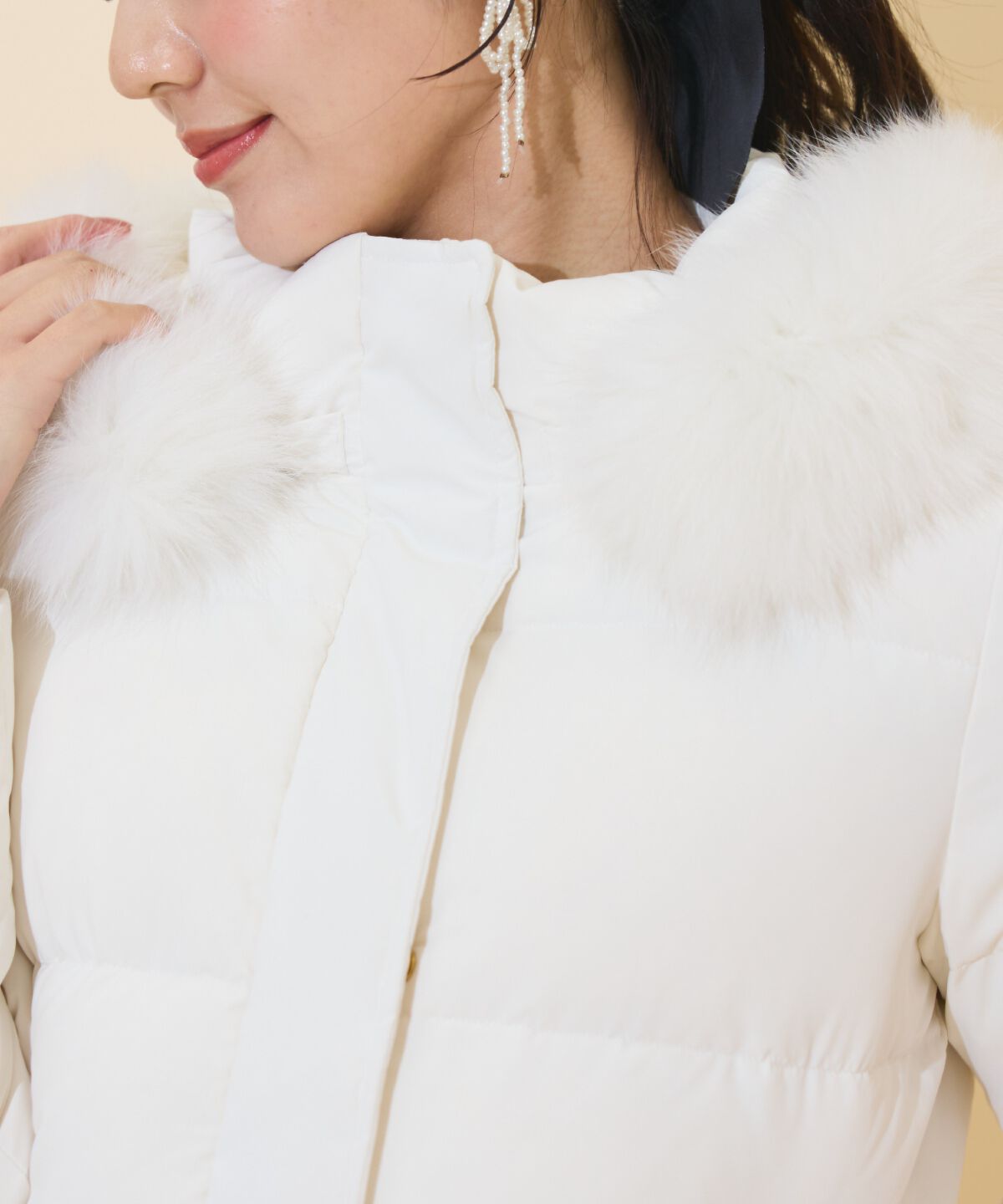 WILLSELECTION「ファー付きショートダウン」|ダウン|