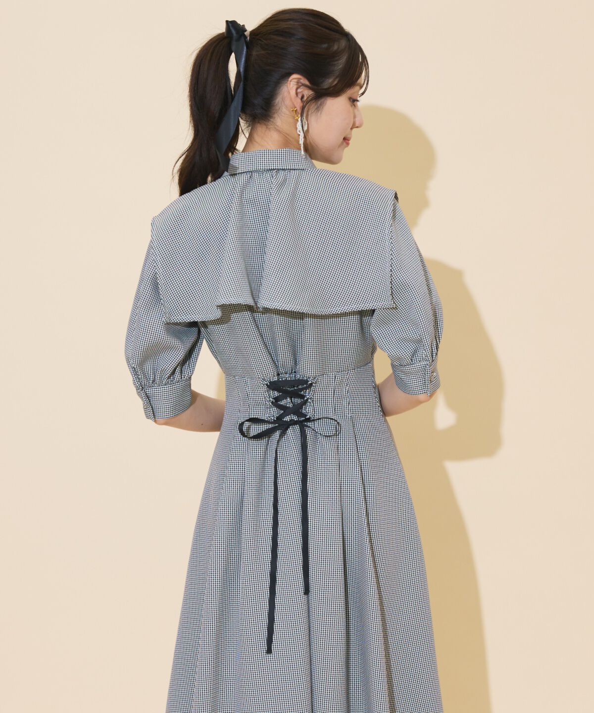 WILLSELECTION「スクエアラッフルシャツワンピース」|ワンピース|