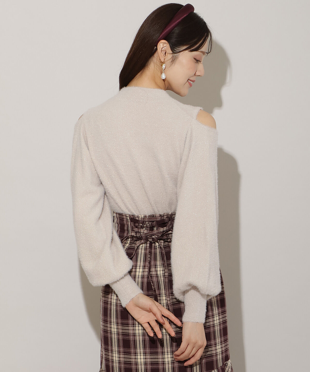 WILLSELECTION「ショルダースリットフェザープルオーバー」|ニット・セーター|