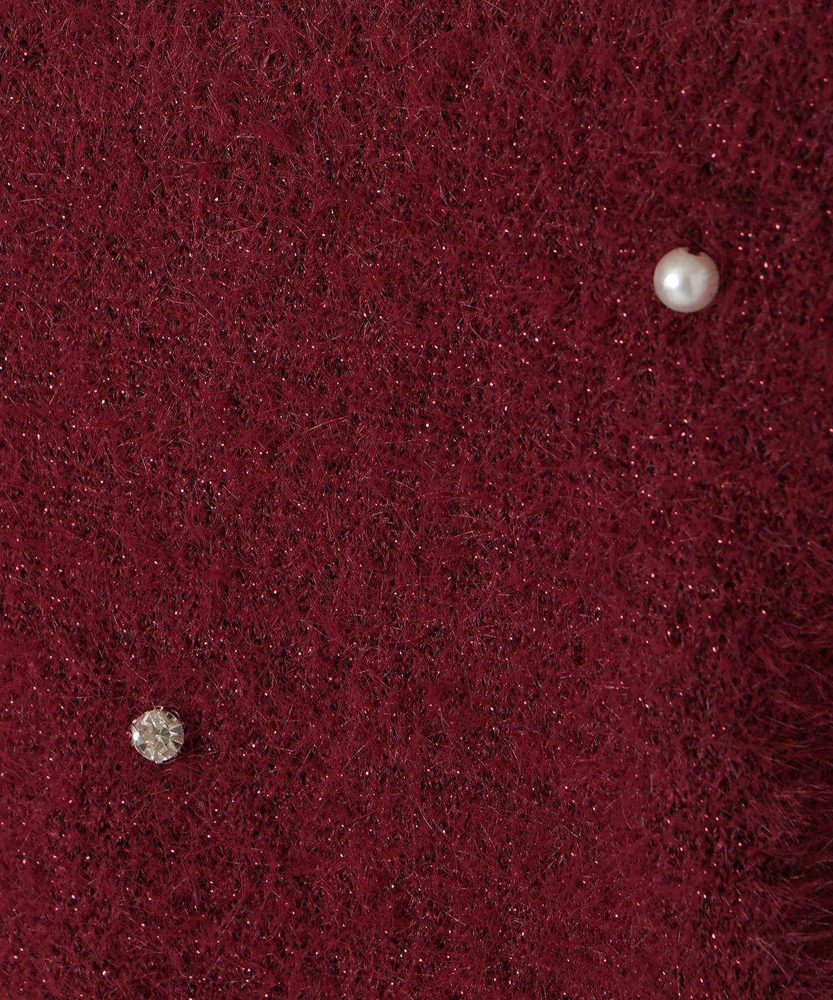 WILLSELECTION「パールビジューフェザーニットトップス」|ニット・セーター|