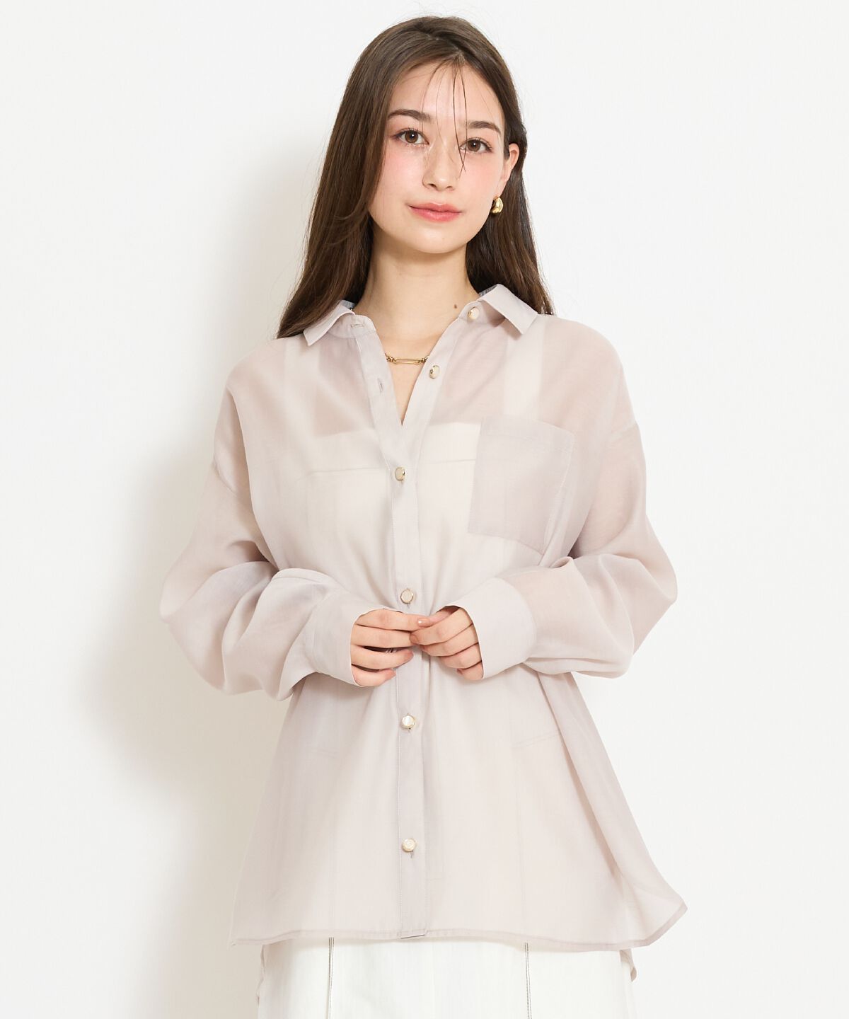 WILLSELECTION「エアリーシアーシャツ」|シャツ・ブラウス|