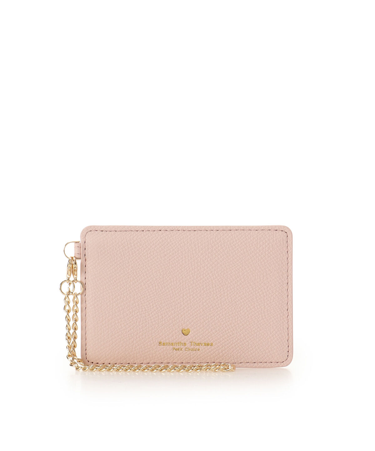 Samantha Thavasa Petit Choice「シンプルハート パスケース」|定期入れ|ピンク