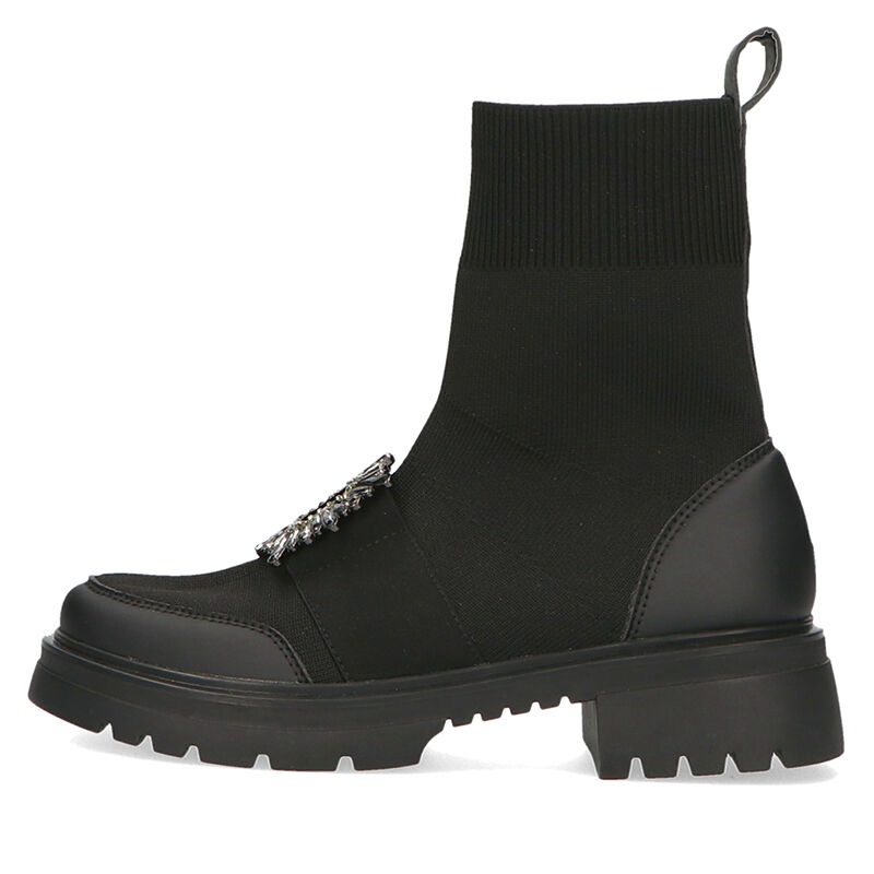 ORiental TRaffic「バックルビジューニットブーツ/31437」|ショートブーツ|