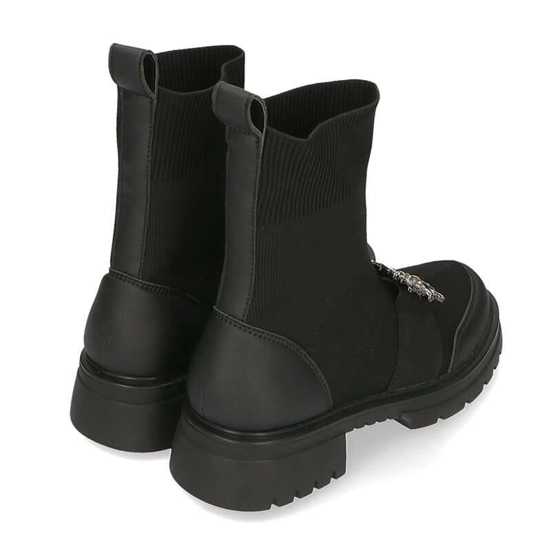 ORiental TRaffic「バックルビジューニットブーツ/31437」|ショートブーツ|