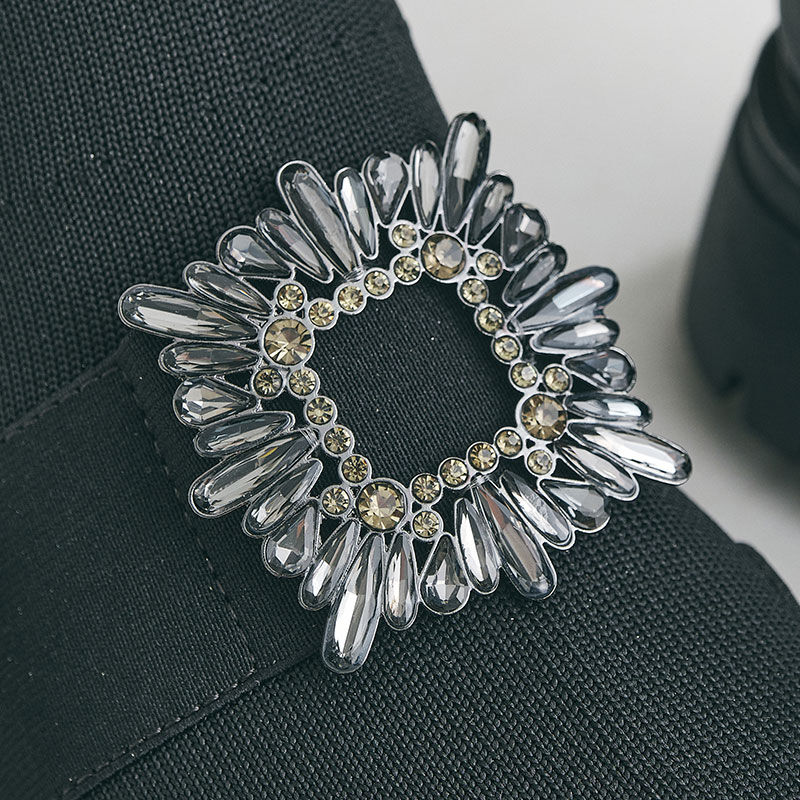 ORiental TRaffic「バックルビジューニットブーツ/31437」|ショートブーツ|