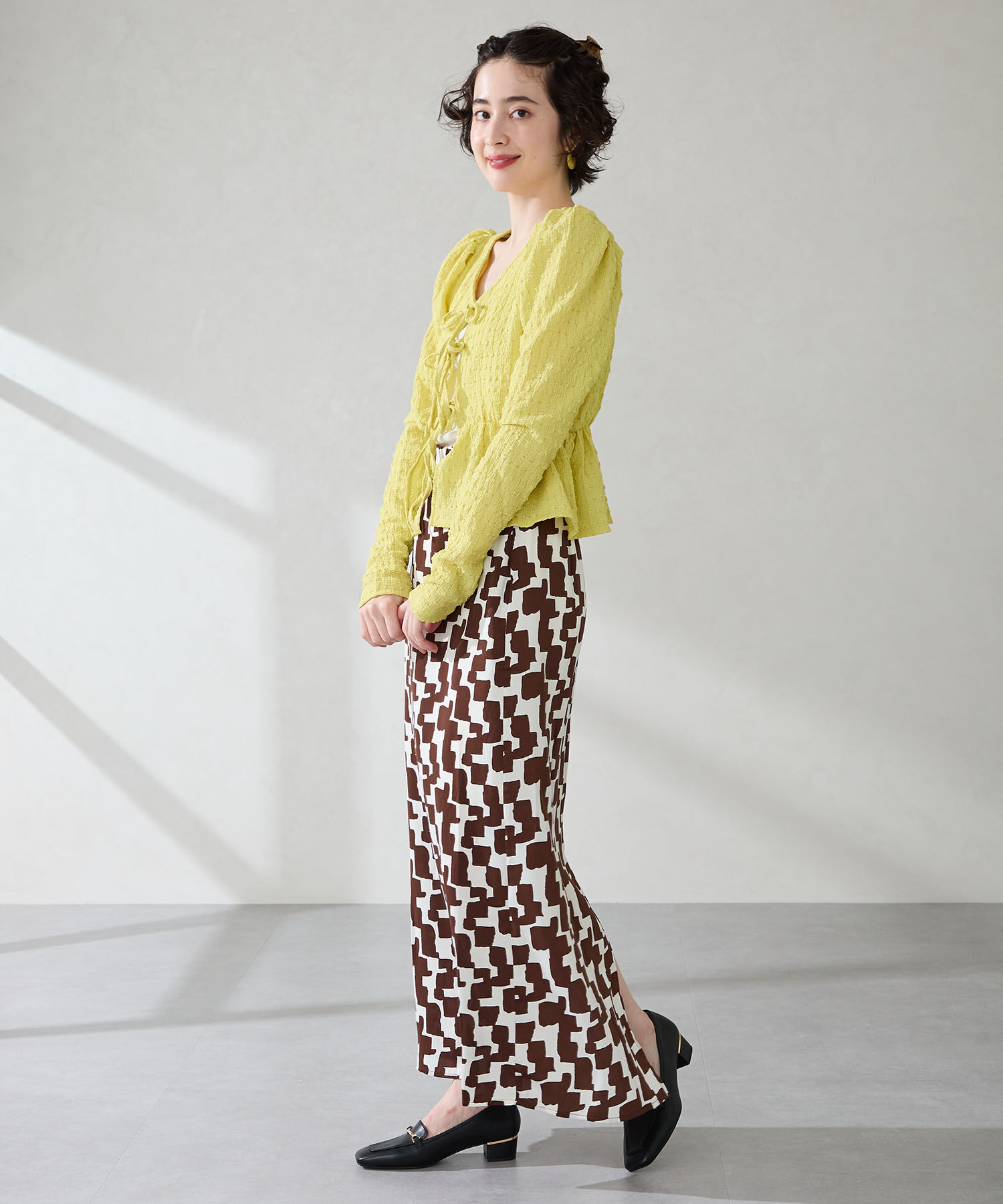 WA Oriental TRaffic「メタリックラインビット ヒール ローファー /52301 通勤靴 オフィス」|パンプス|