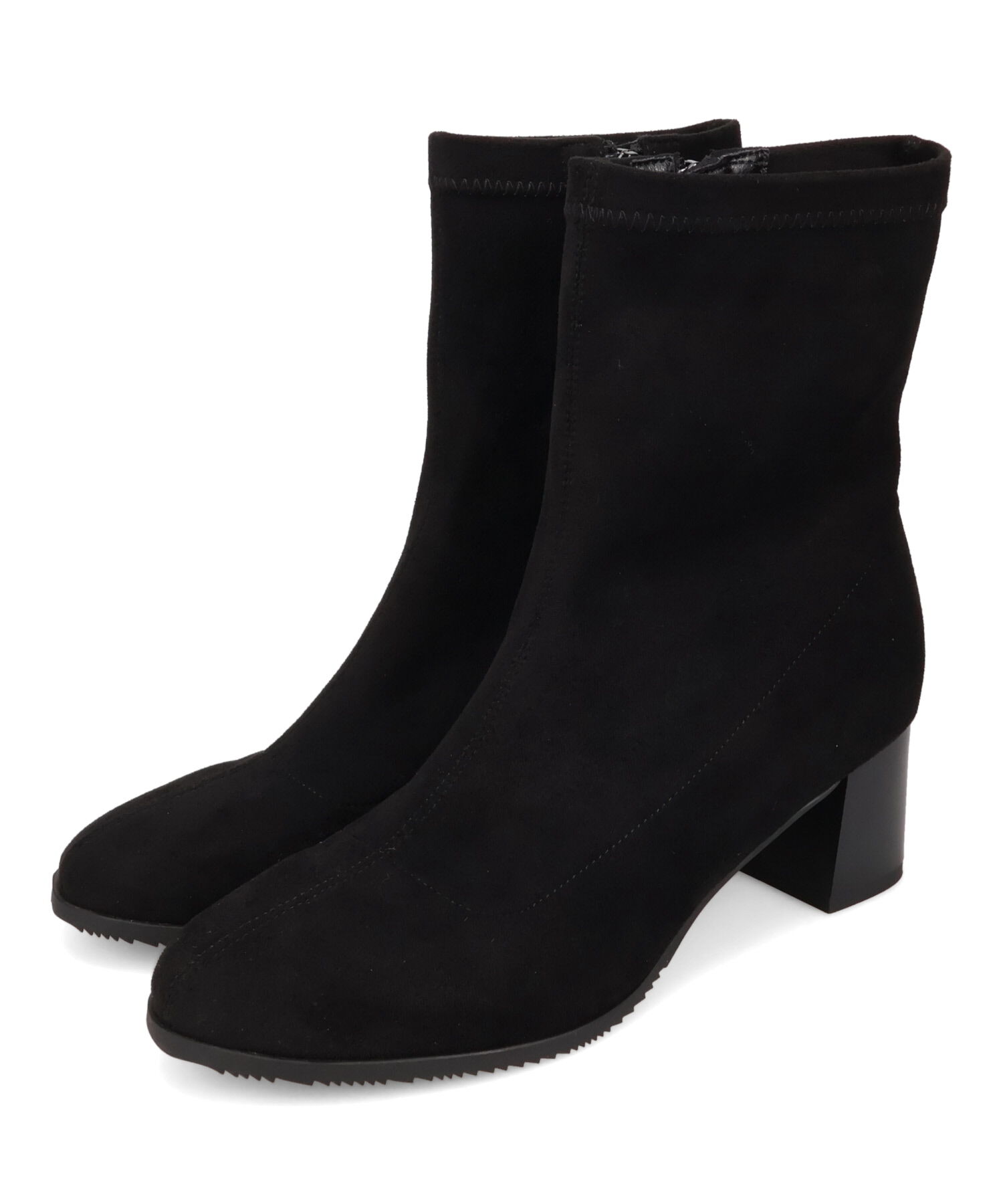 WA Oriental TRaffic「チャンキーヒール ストレッチブーツ /52406 スエードブーツ」|ショートブーツ|