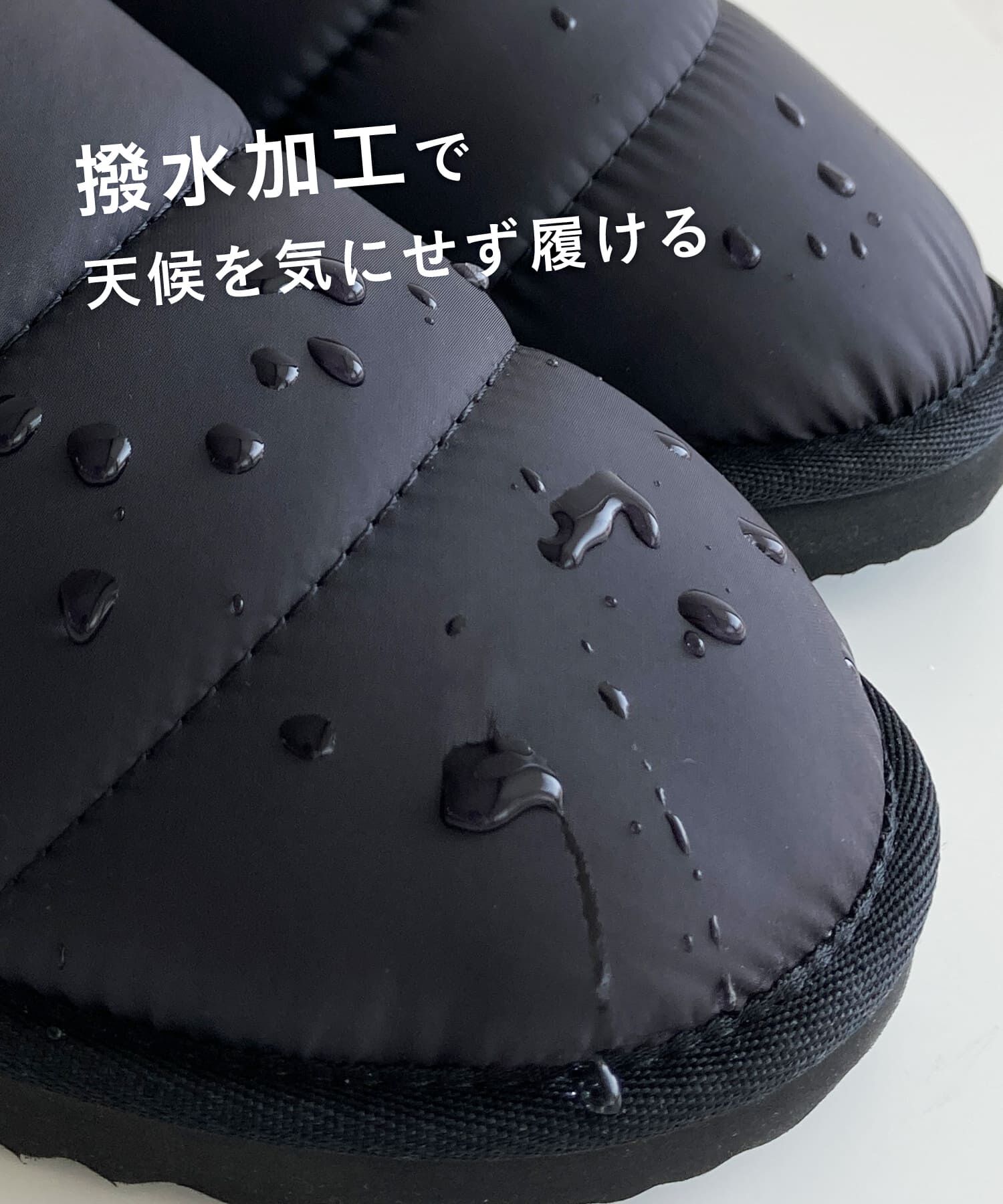 ORiental TRaffic「【WEB限定】パデット 裏起毛 サボ /55303 ボア 撥水 防寒」|サンダル|